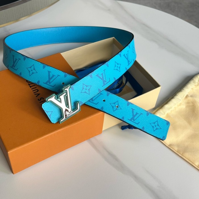 1:1 quality version 28197155 Two-Tone Monogrammed Buckle Belt 14 colors