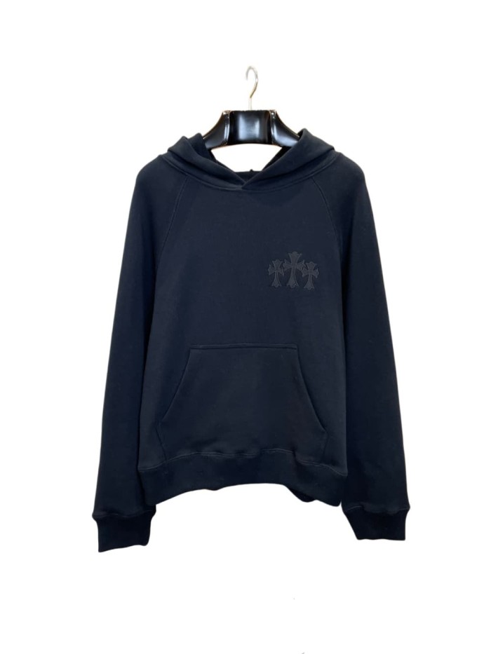 1:1 quality version French Terry Cross Patch 3D Embroidered Hoodie 2 colors 28938242