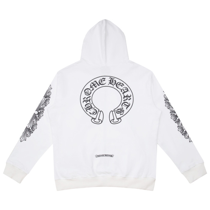Scroll Logo Minimalist Zipper Hooded Sweatshirt 2 colors