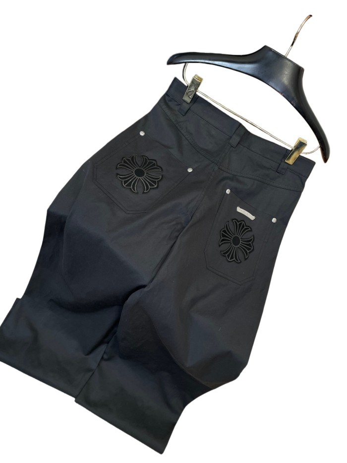 1:1 quality version Sterling Silver Cross Patch Wide-Leg Cargo Pants 28937967