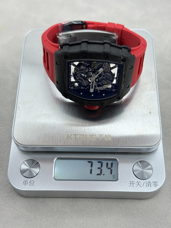 1:1 quality version RM 35-02 RAFAEL NADAL Carbon Fiber Automatic Mechanical Skeleton Watch 2 colors【Dial diameter：42mm 】28771545