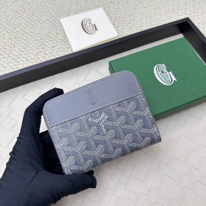 Monogram Coated Canvas Zip Around Wallet Card Organizer 10 colors 29092363