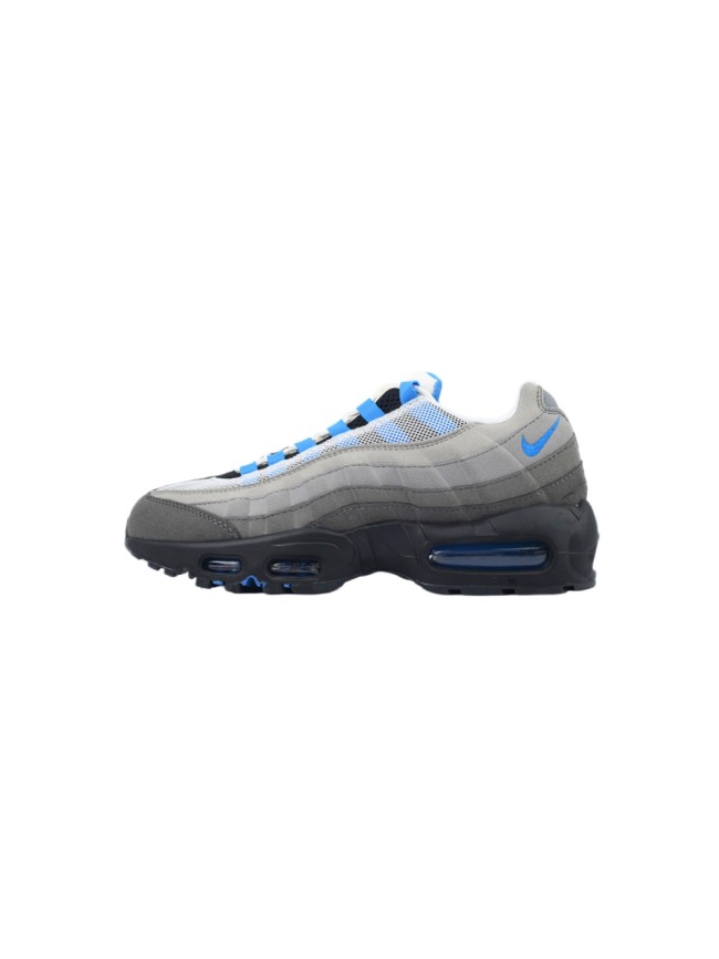 [plus-size shoes] Air Max 95 Grey Blue Retro Running Shoes 28971784