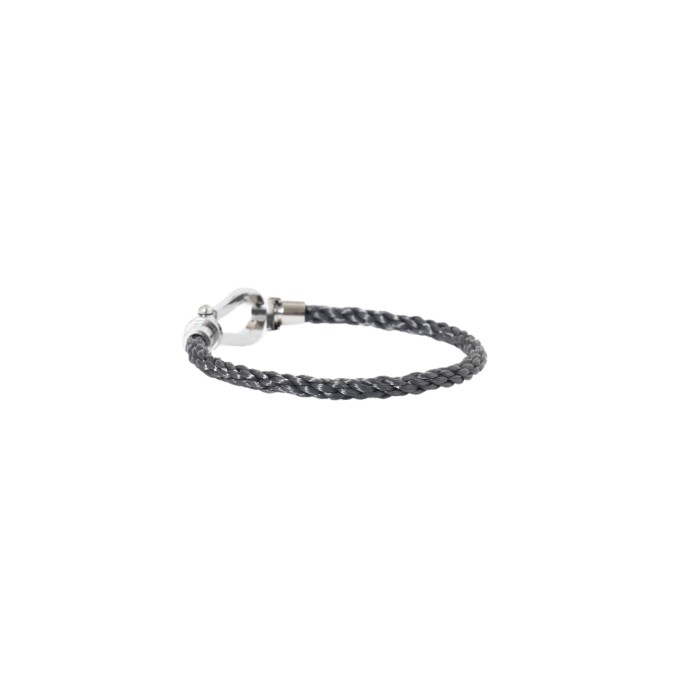 28197138 Full Diamonds Silver Buckle Braided Bracelet 2 colors【1 bracelet per box】