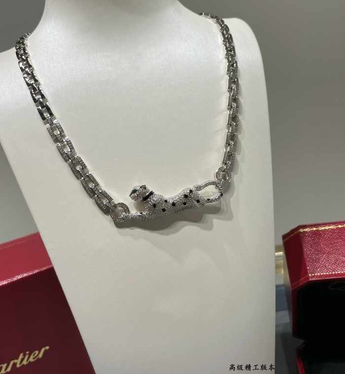 1:1 quality version C@rtier Panther necklace