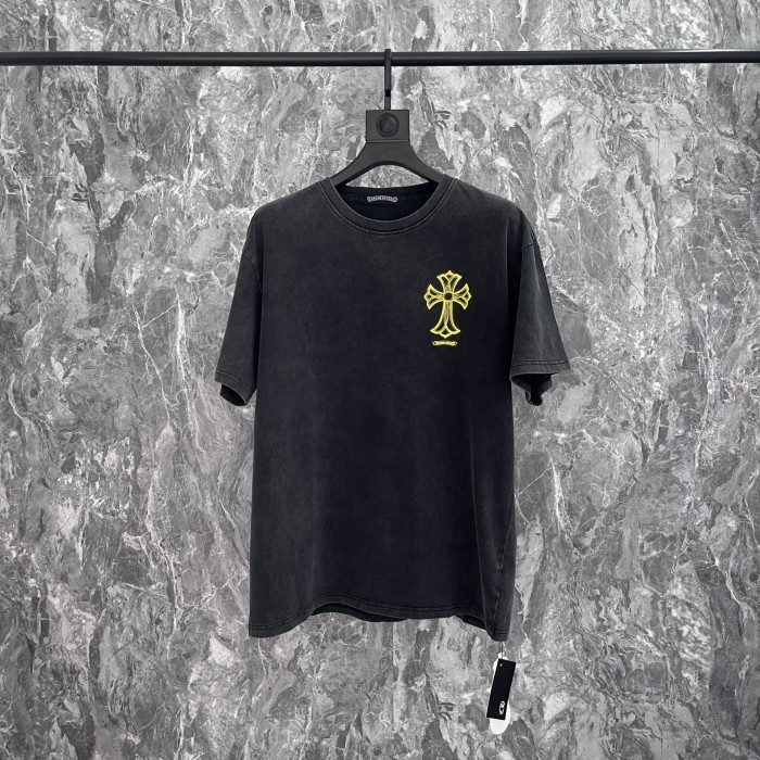 Back large cross print vintage washed version Tee 2 colors