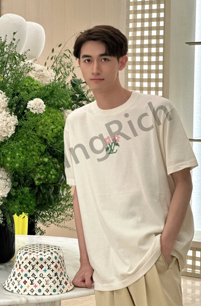 1:1 quality version Tyler Collaboration Floral Knit tee