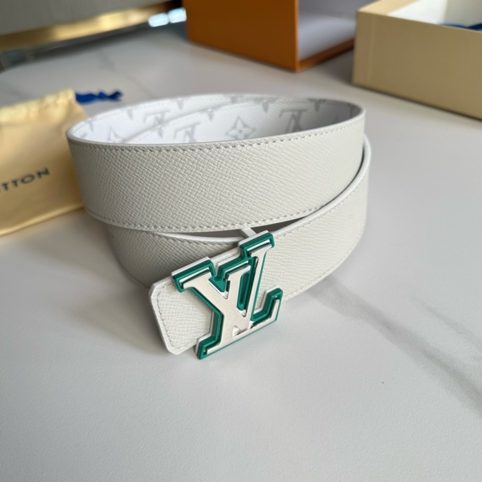 1:1 quality version 28197155 Two-Tone Monogrammed Buckle Belt 14 colors