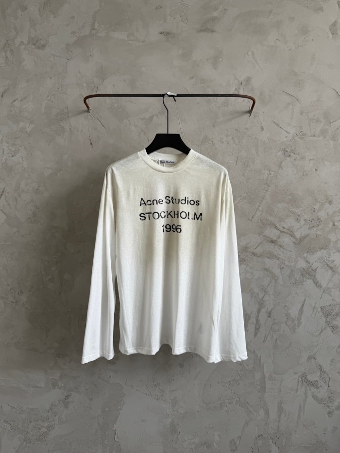 1:1 quality version Stockholm 1996 Print Washed Long Sleeve T-shirt 5 colors 29069248