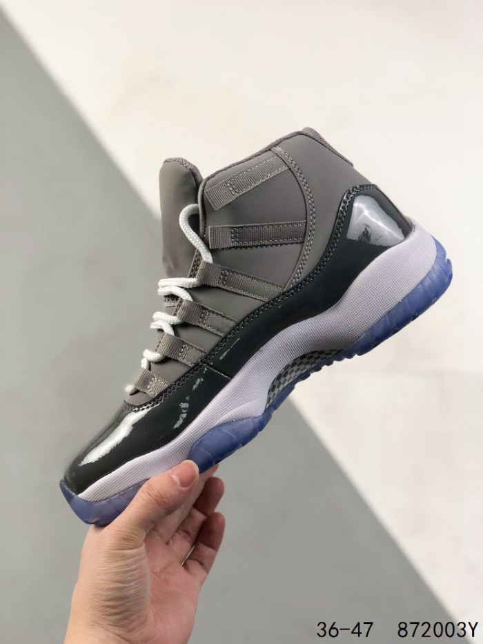 Generation 11 Cool Grey High Top Basketball Shoes