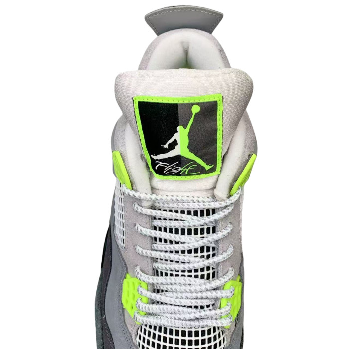 [plus-size shoes] 1:1 quality version @j4 retro se‘95 neon Lightweight Woven Grey-Green Basketball Shoes 28770655