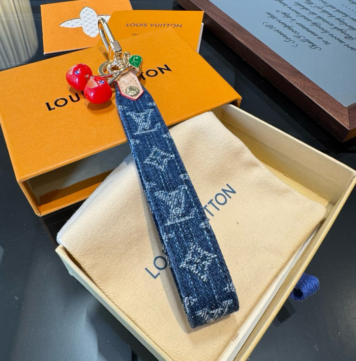 Denim Logo Cherry Keychain 28692172
