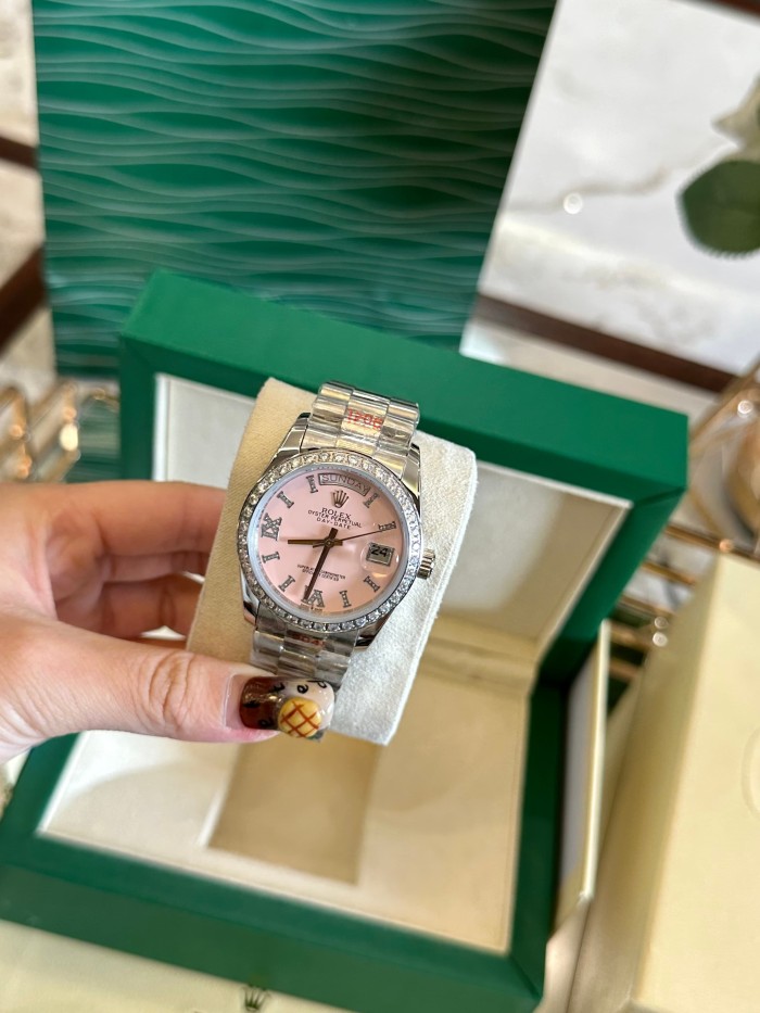 DAY-DATE Pink Dial Mechanical Movement Watch【Dial diameter：40mm 】28770523