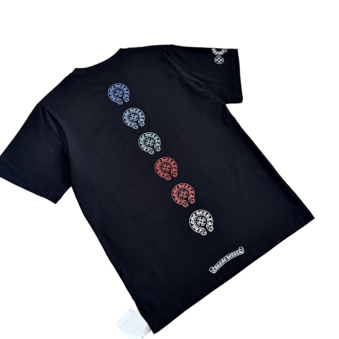 1:1 quality version Rainbow Gradient Horseshoe Logo Print Tee 2 colors 28969326