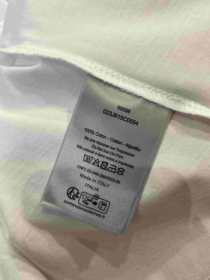 1:1 quality version Embroidered Round Logo Crew Neck T-Shirt 28961180