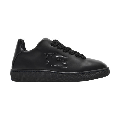 BURB5RRY BOX LOGO-DEBOSSED LEATHER SNEAKERS   BBR097