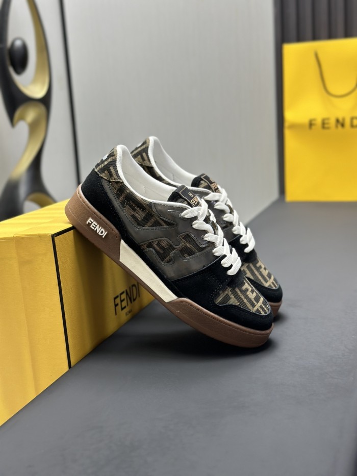 1:1 quality version 28295045 Dark Stripe FF Patchwork Sneakers 8 colors