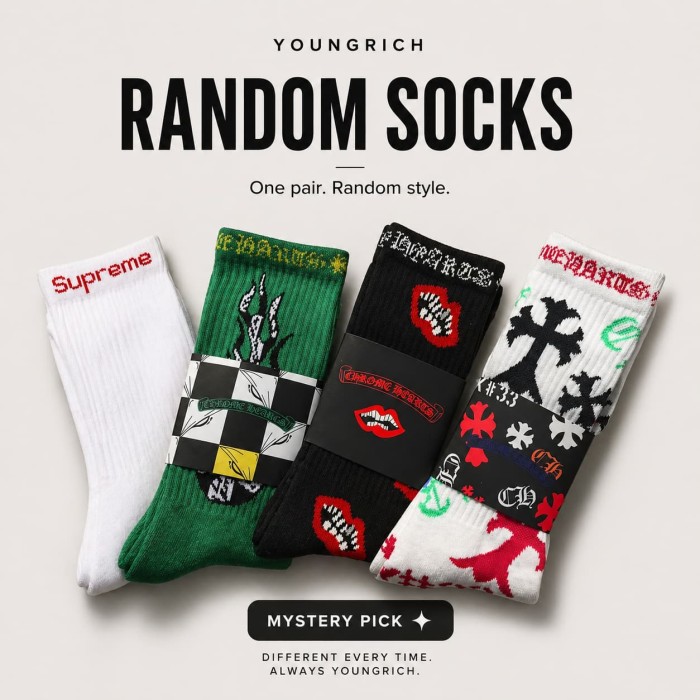Buy from Uno's picks get 1 random pair of socks