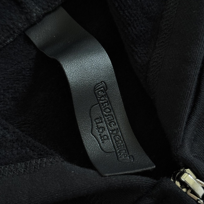 1:1 quality version Cross Embroidered Letter Zipper Hoodie 28748502
