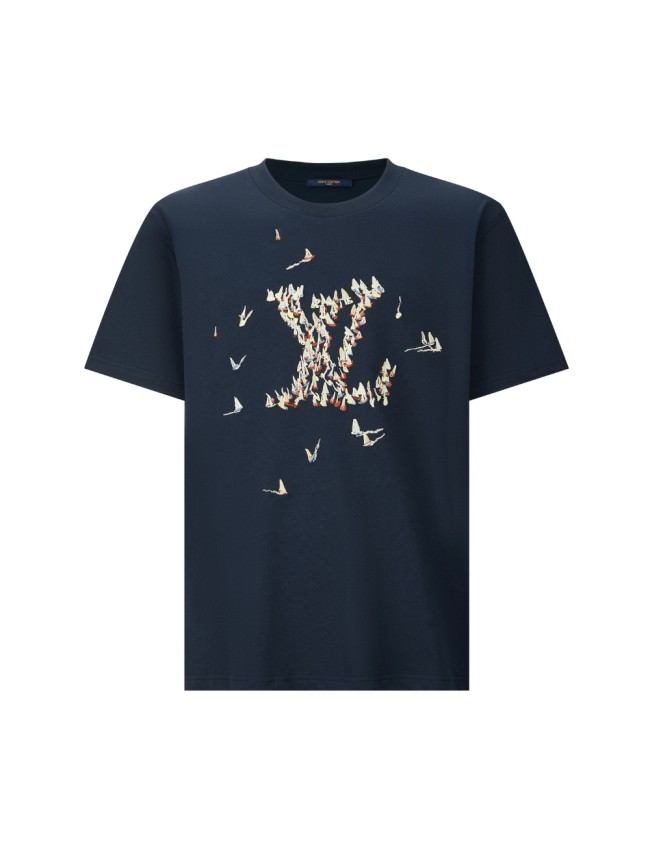 1:1 quality version 28312455 sailboat round neck embroidered tee