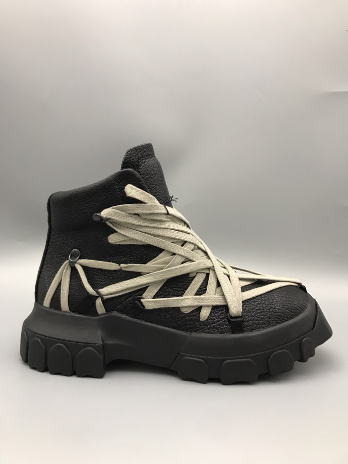 1:1 quality version Cross Strap Cowhide Elephant Print Thick Sole Martin Boots