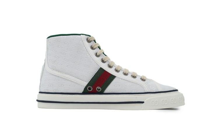 1:1 quality version Tennis 1977 Beige GG High Top Retro Sneakers 2 colors 28972702