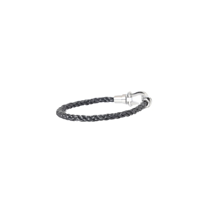 28197138 Full Diamonds Silver Buckle Braided Bracelet 2 colors【1 bracelet per box】