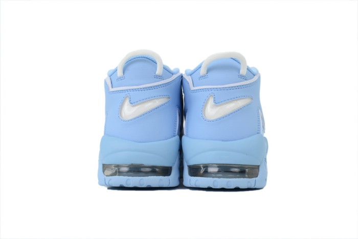 [plus-size shoes]Air More High Top Unisex White And Blue Pippen Sneakers 29030150