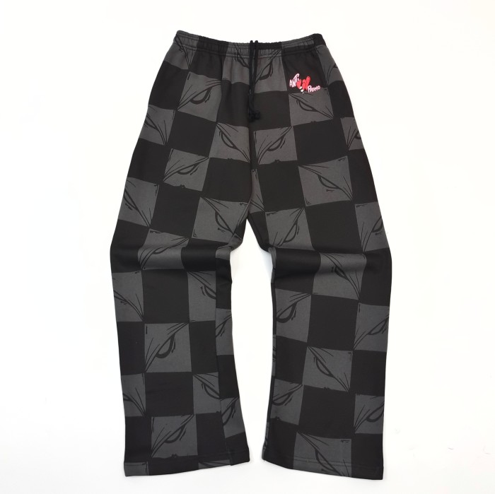 1:1 quality version 28018614 Black and Gray Check Hoodie & Pants Set