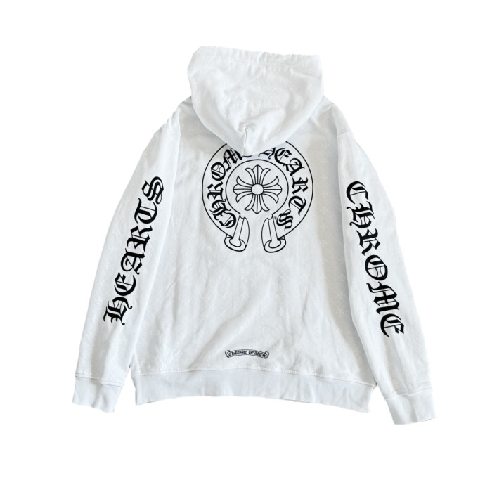1:1 quality version Full printed dark cross Vertical Lettering Logo and Sanskrit print Zipper Hoodie 2 colors 28782524