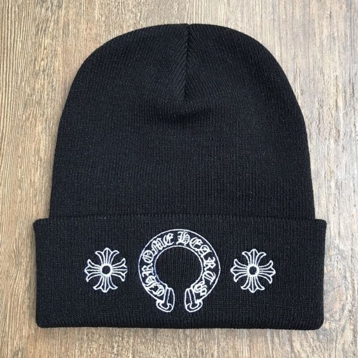 Horseshoe Loop Embroidered Knit beanie 8 colors