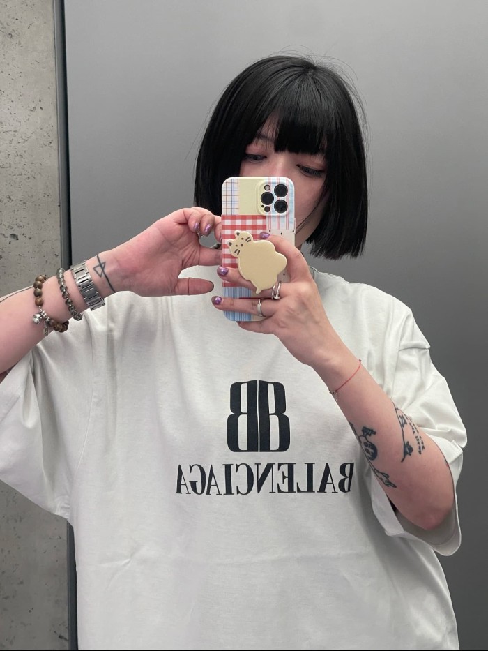 1:1 quality version Double B Logo Printed Tee 28903004