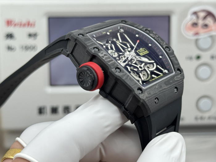1:1 quality version RM 35-02 RAFAEL NADAL Carbon Fiber Automatic Mechanical Skeleton Watch 2 colors【Dial diameter：42mm 】28771545
