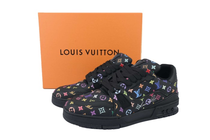 1:1 quality version L Trainer x Murakami Takashi Multicolor Monogram Sneakers 29093447