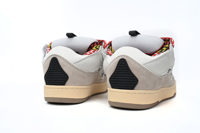 L  Leather Curb White Black Gum