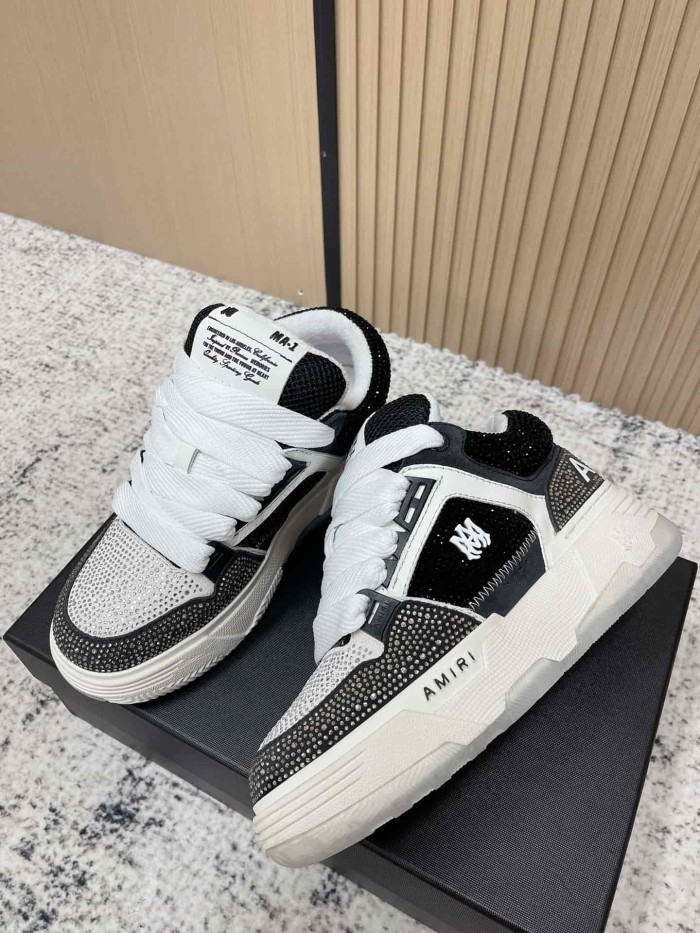 1:1 quality version Colorblocking full rhinestone low top thick bottom sneakers 8 colors 27632830