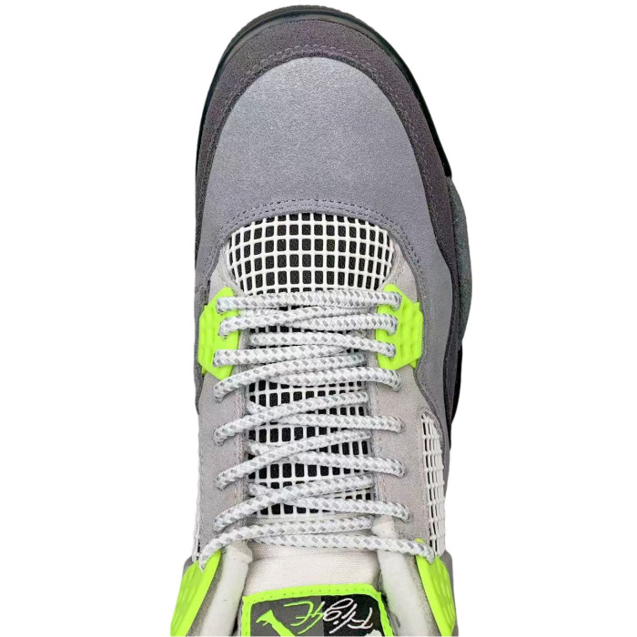 [plus-size shoes] 1:1 quality version @j4 retro se‘95 neon Lightweight Woven Grey-Green Basketball Shoes 28770655