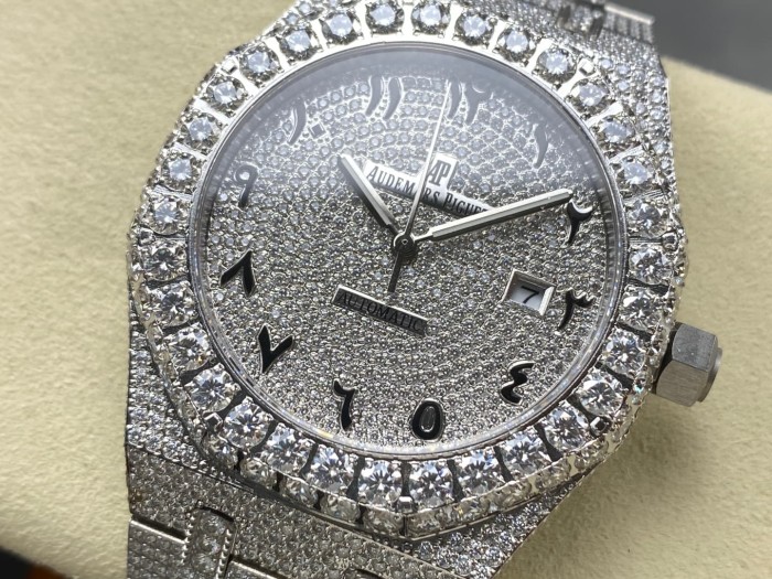 1:1 quality version Full Moissanite 15400 Mechanical Watch 21 colors【Dial diameter：41mm 】28773708