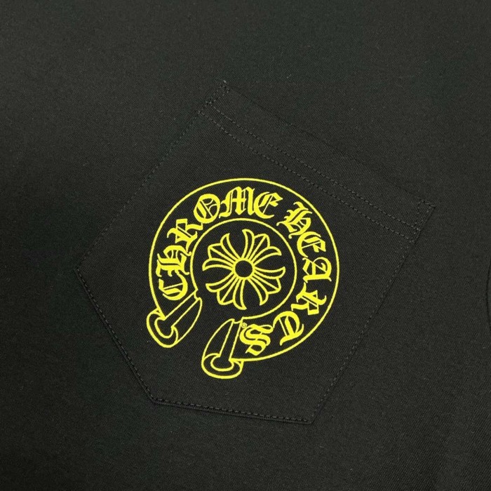 1:1 quality version Horseshoe Cross Logo Print Pocket T-Shirt 2 colors 29093601