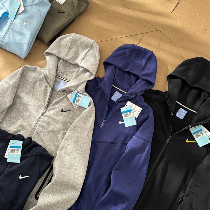 1:1 quality version Logo Printed Solid Color Casual Hoodie& pants set 6 colors