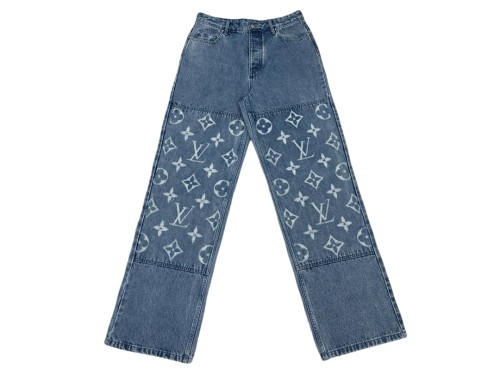 1:1 quality version Boxy White Logo Embroidered Jeans 28687463