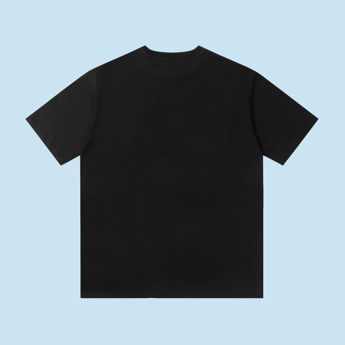 Chest Zipper Pocket Patchwork Short Sleeve Tee 2 colors