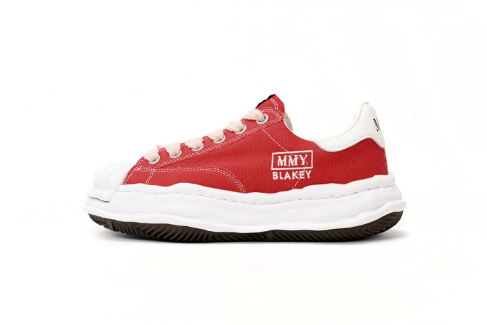 1:1 quality version Maison Mih@r@ Blakey OG Sole Canvas Low Red A08FW735 NO.766