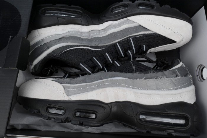 [plus-size shoes] 1:1 quality version Cdg X Nike Air Max 95 White Retro Running Shoes 3 colors 28969378