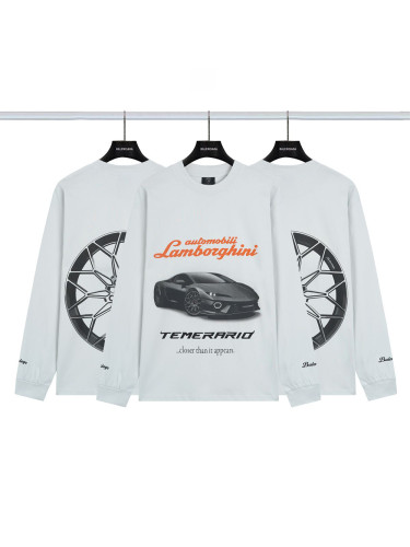 28026997 Lamborghini Print Long Sleeve T-Shirt
