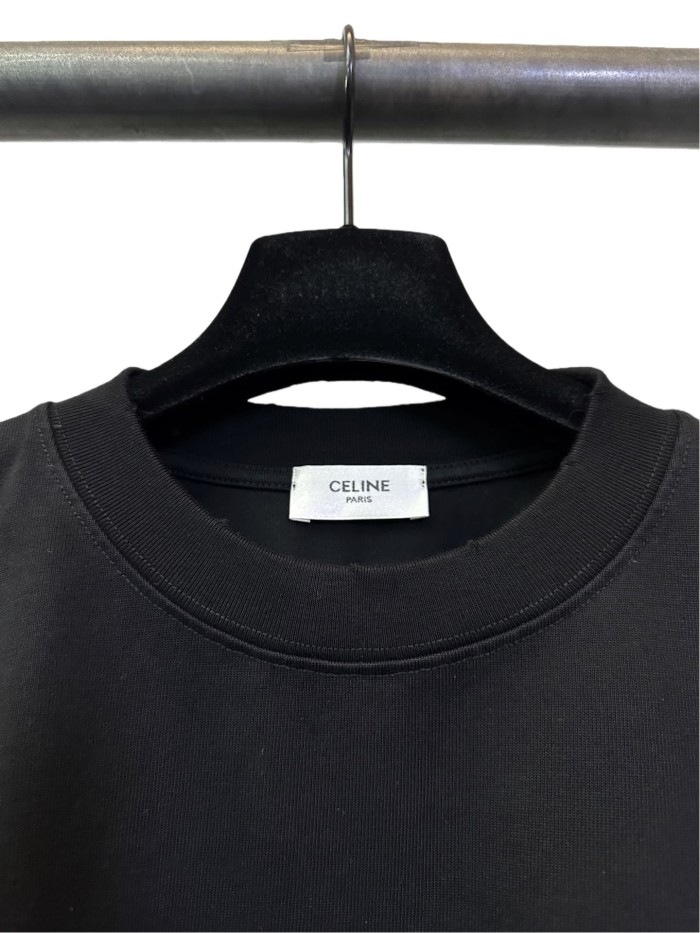 1:1 quality version Flocked Letter Print Tee 3 colors 28756475