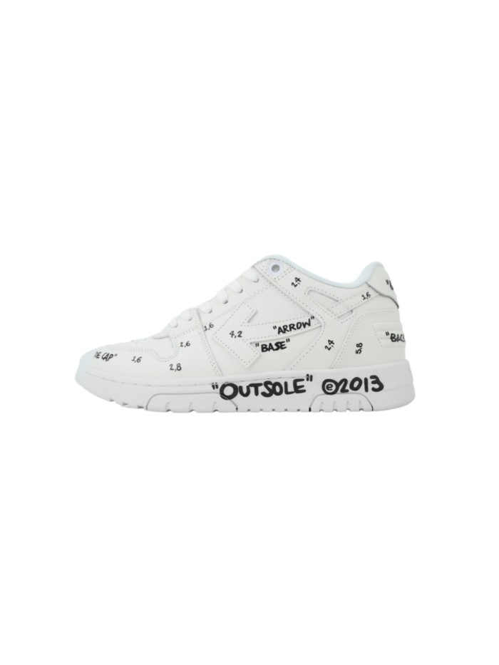 [plus-size shoes]1:1 quality version Cowhide Round Toe Lace-up Flat Low-top White Sneakers 29030436