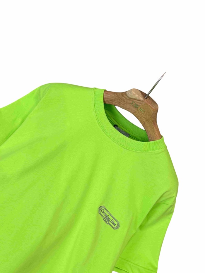 1:1 quality version Logo Embroidered Crew Neck T-shirt 3 colors 28960932