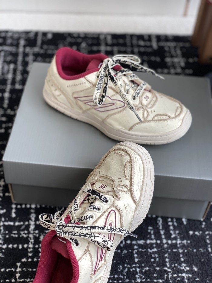 1:1 quality version Hamptons Worn-Out Two-Color Patchwork Shoes 6 colors 28431623
