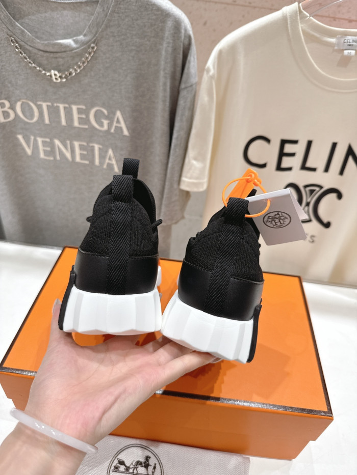 [plus-size shoes]Bouncing Couple Style Nubuck Leather Knit Breathable Casual Sneakers 6 colors 29085406